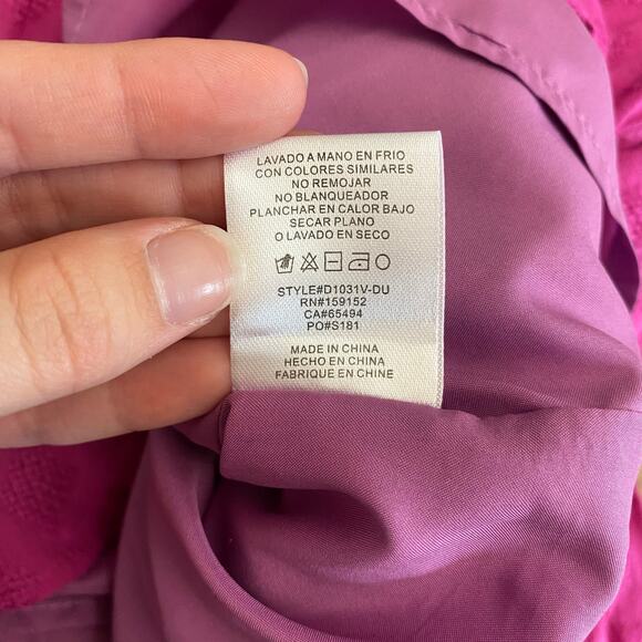 Anthropologie BTFL-life Fuchsia Ruffled Oversized Long Sleeve Mini Dress Size XL - Picture 9 of 9